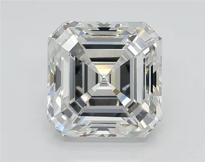 2.54ct F VS1 Rare Carat Ideal Cut Asscher Lab Grown Diamond