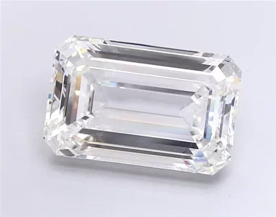 17.10ct F VVS2 Rare Carat Ideal Cut Emerald Lab Grown Diamond