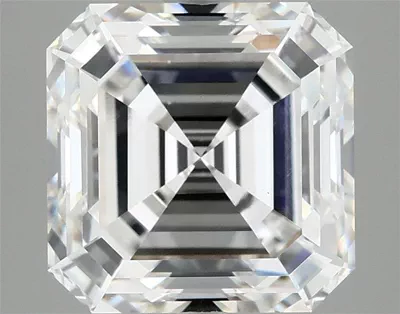 5.10ct F VS1 Rare Carat Ideal Cut Asscher Lab Grown Diamond