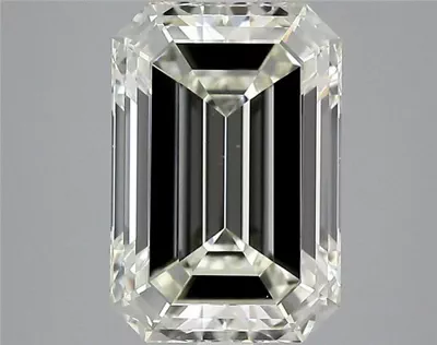 4.02ct K VS1 Rare Carat Ideal Cut Emerald Diamond