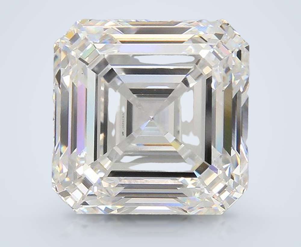 11.14ct E VVS2 Rare Carat Ideal Cut Asscher Lab Grown Diamond