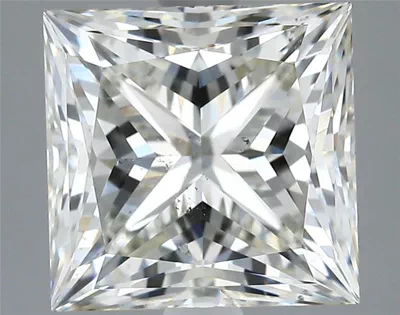 2.52ct K SI2 Rare Carat Ideal Cut Princess Diamond