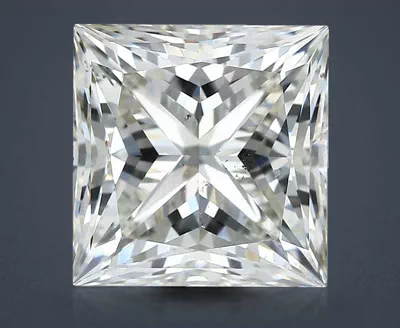 2.52ct K SI2 Rare Carat Ideal Cut Princess Diamond