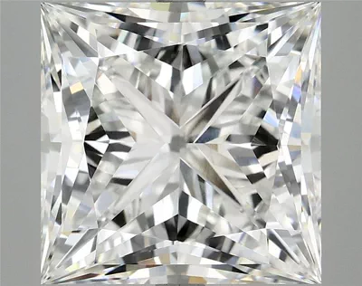 7.04ct F VVS2 Rare Carat Ideal Cut Princess Lab Grown Diamond