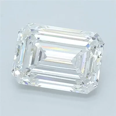 3.41ct E VS1 Rare Carat Ideal Cut Emerald Lab Grown Diamond