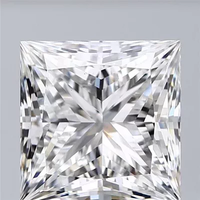 6.52ct F VS1 Rare Carat Ideal Cut Princess Lab Grown Diamond