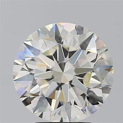 4.14ct K VS2 Rare Carat Ideal Cut Round Diamond
