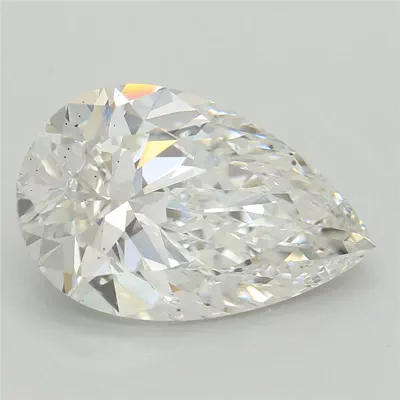 3.26ct E VS2 Rare Carat Ideal Cut Pear Lab Grown Diamond