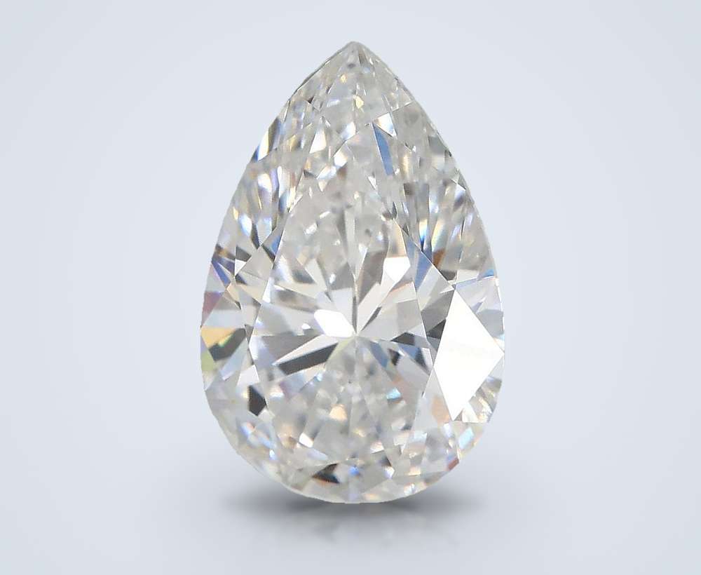 3.08ct E VS1 Rare Carat Ideal Cut Pear Lab Grown Diamond