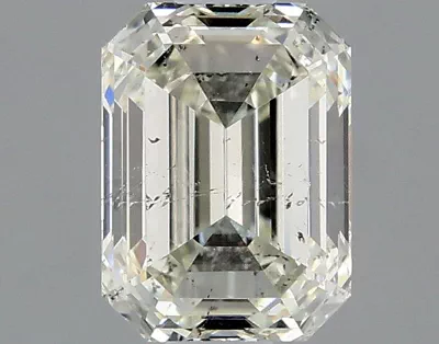 0.71ct I SI2 Rare Carat Ideal Cut Emerald Diamond
