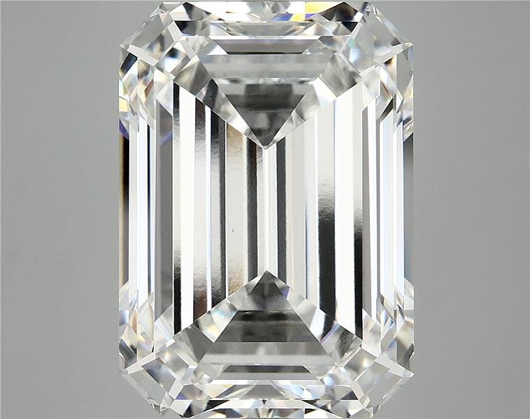 13.07ct F VVS2 Rare Carat Ideal Cut Emerald Lab Grown Diamond
