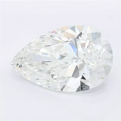 4.06ct E VVS2 Rare Carat Ideal Cut Pear Lab Grown Diamond