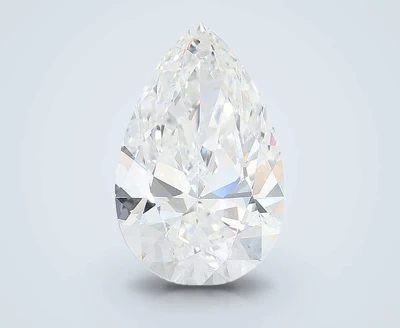 4.06ct E VVS2 Rare Carat Ideal Cut Pear Lab Grown Diamond