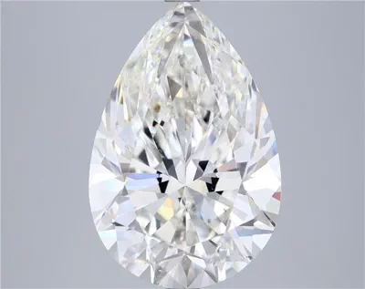 5.06ct H SI1 Rare Carat Ideal Cut Pear Diamond