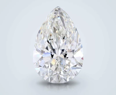 5.06ct H SI1 Rare Carat Ideal Cut Pear Diamond