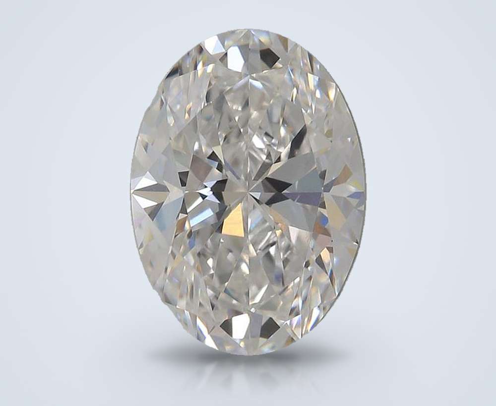 2.09ct E VS2 Rare Carat Ideal Cut Oval Lab Grown Diamond