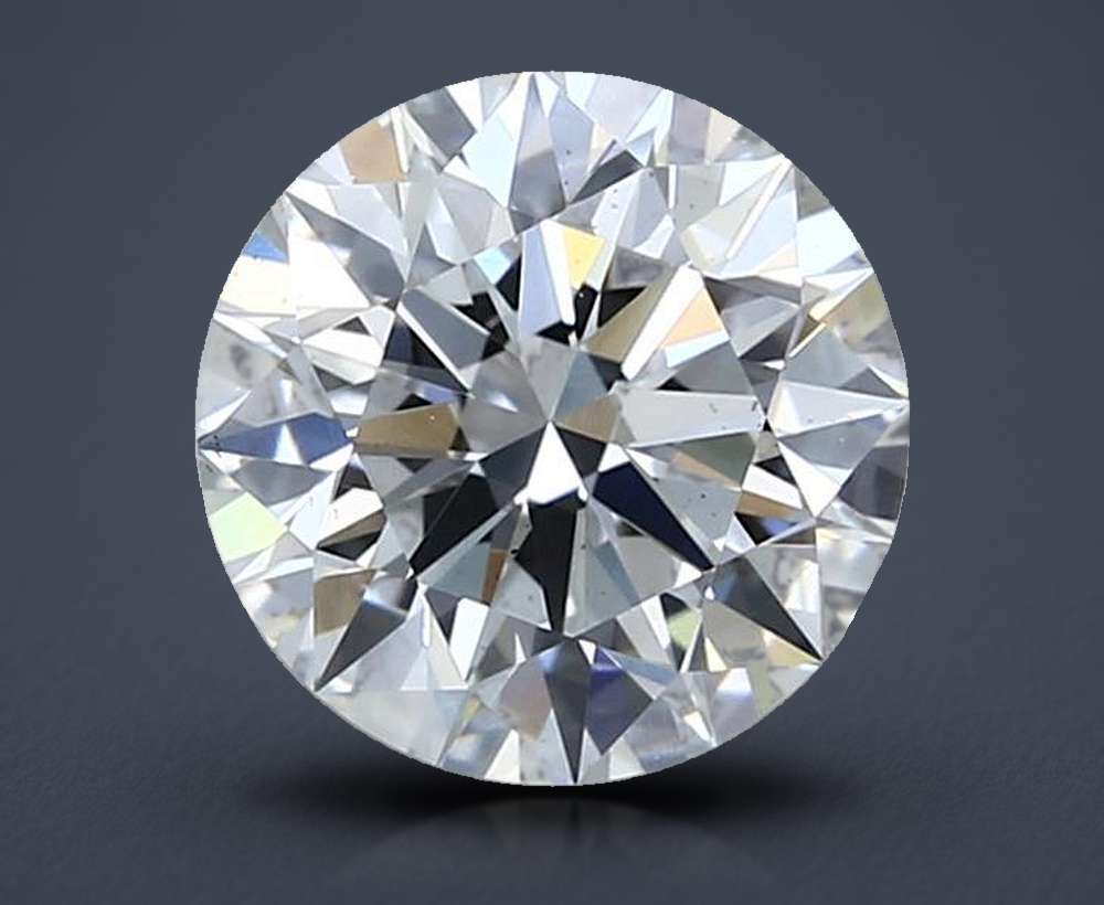 2.03ct E VS2 Rare Carat Ideal Cut Round Lab Grown Diamond