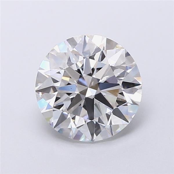 2.09ct F VS2 Rare Carat Ideal Cut Round Lab Grown Diamond