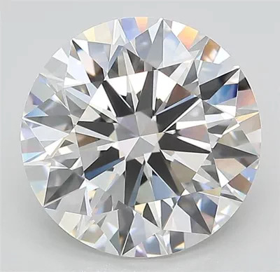 3.49ct F FL Rare Carat Ideal Cut Round Lab Grown Diamond