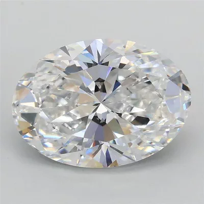 3.09ct D VS1 Rare Carat Ideal Cut Oval Lab Grown Diamond