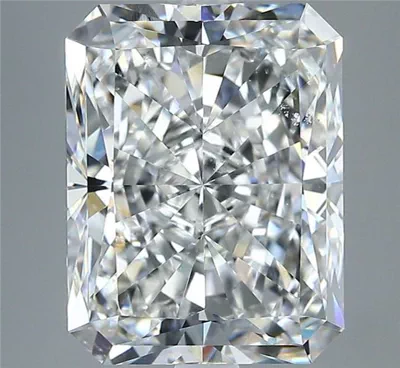 5.03ct G SI1 Rare Carat Ideal Cut Radiant Diamond