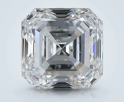 5.01ct J SI1 Very Good Cut Asscher Diamond