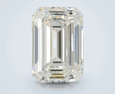 6.43ct F VS2 Rare Carat Ideal Cut Emerald Lab Grown Diamond
