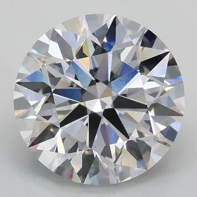 3.05ct D VS2 Rare Carat Ideal Cut Round Lab Grown Diamond