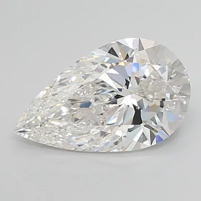4.02ct E VS1 Rare Carat Ideal Cut Pear Lab Grown Diamond