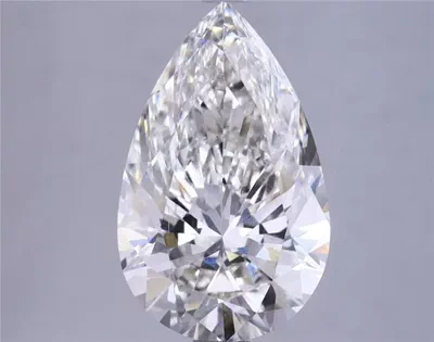 3.16ct H VS2 Rare Carat Ideal Cut Pear Lab Grown Diamond