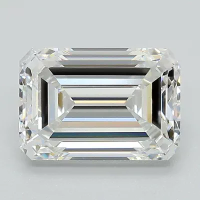 2.59ct F VS1 Rare Carat Ideal Cut Emerald Lab Grown Diamond