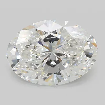 3.08ct E VVS2 Rare Carat Ideal Cut Oval Lab Grown Diamond