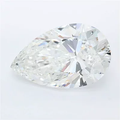 7.99ct F VVS2 Rare Carat Ideal Cut Pear Lab Grown Diamond