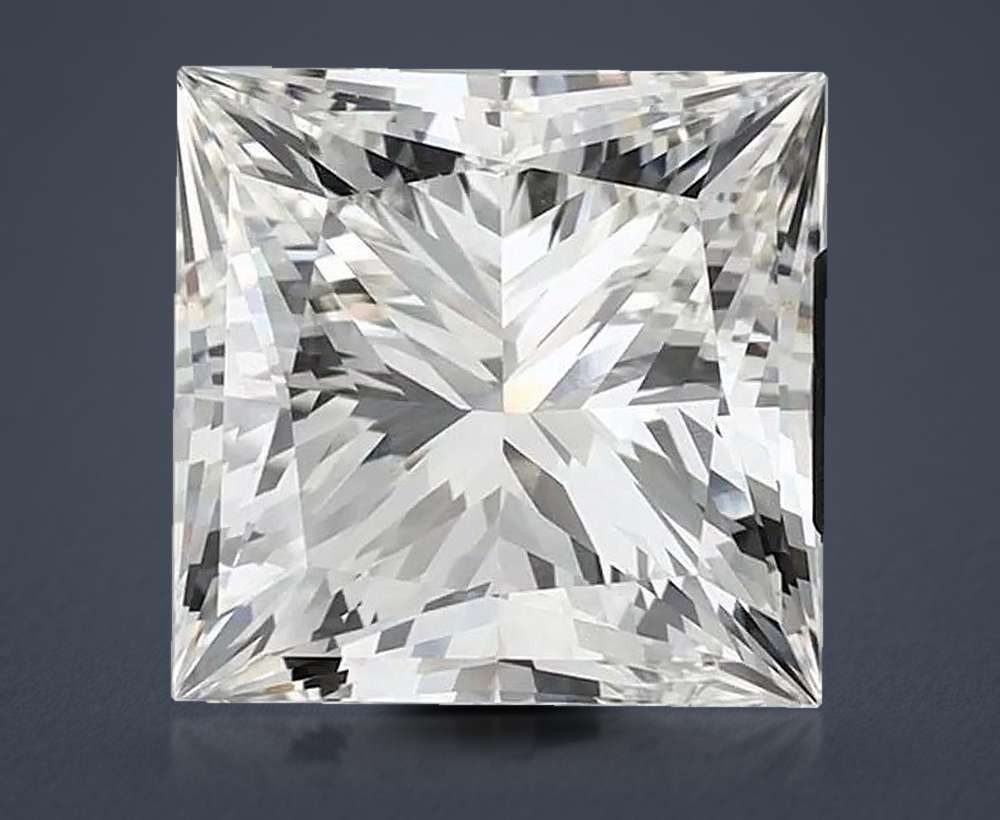 15.00ct I VVS2 Rare Carat Ideal Cut Princess Lab Grown Diamond