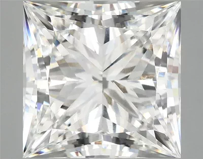 7.80ct E VVS2 Rare Carat Ideal Cut Princess Lab Grown Diamond