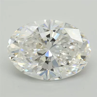 3.08ct D VS1 Rare Carat Ideal Cut Oval Lab Grown Diamond