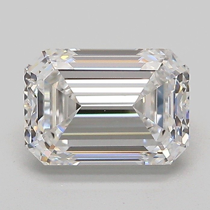 1.60ct D VS2 Excellent Cut Emerald Lab Grown Diamond