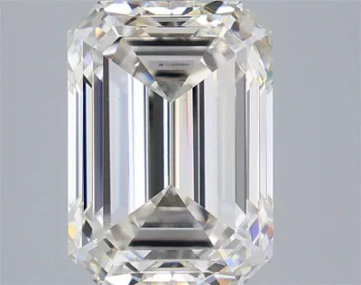 4.08ct H VS1 Excellent Cut Emerald Lab Grown Diamond
