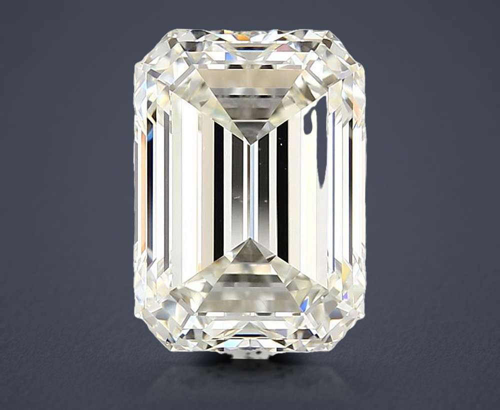 4.05ct J VS1 Rare Carat Ideal Cut Emerald Diamond