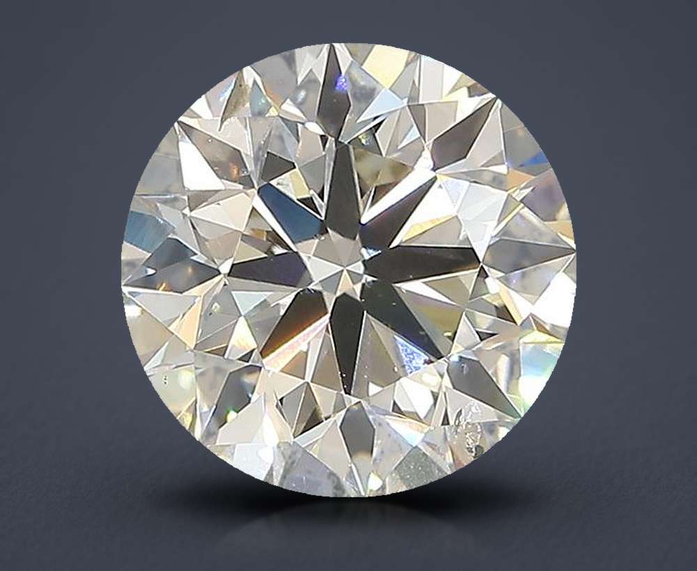 3.02ct J SI1 Excellent Cut Round Lab Grown Diamond