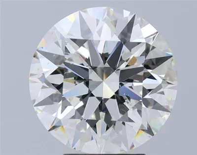 4.63ct J SI2 Rare Carat Ideal Cut Round Diamond
