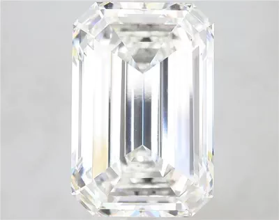 15.10ct F VVS2 Very Good Cut Emerald Lab Grown Diamond