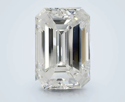 5.59ct F VVS2 Very Good Cut Emerald Lab Grown Diamond