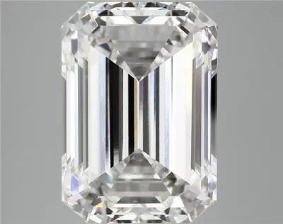 12.35ct F VVS2 Rare Carat Ideal Cut Emerald Lab Grown Diamond