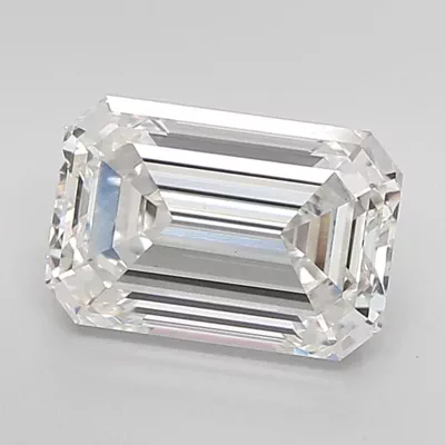 4.07ct F VS1 Rare Carat Ideal Cut Emerald Lab Grown Diamond