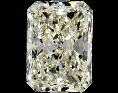 3.21ct K SI2 Rare Carat Ideal Cut Radiant Diamond