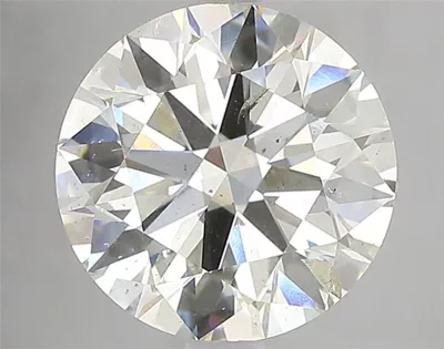 3.04ct J SI2 Rare Carat Ideal Cut Round Diamond