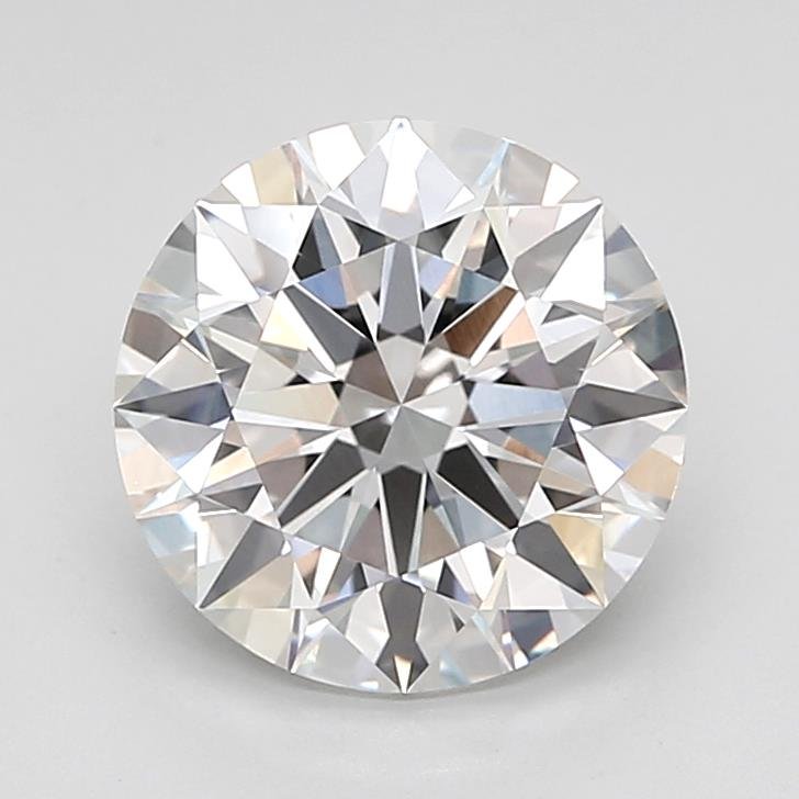 3.03ct F VVS2 Rare Carat Ideal Cut Round Lab Grown Diamond