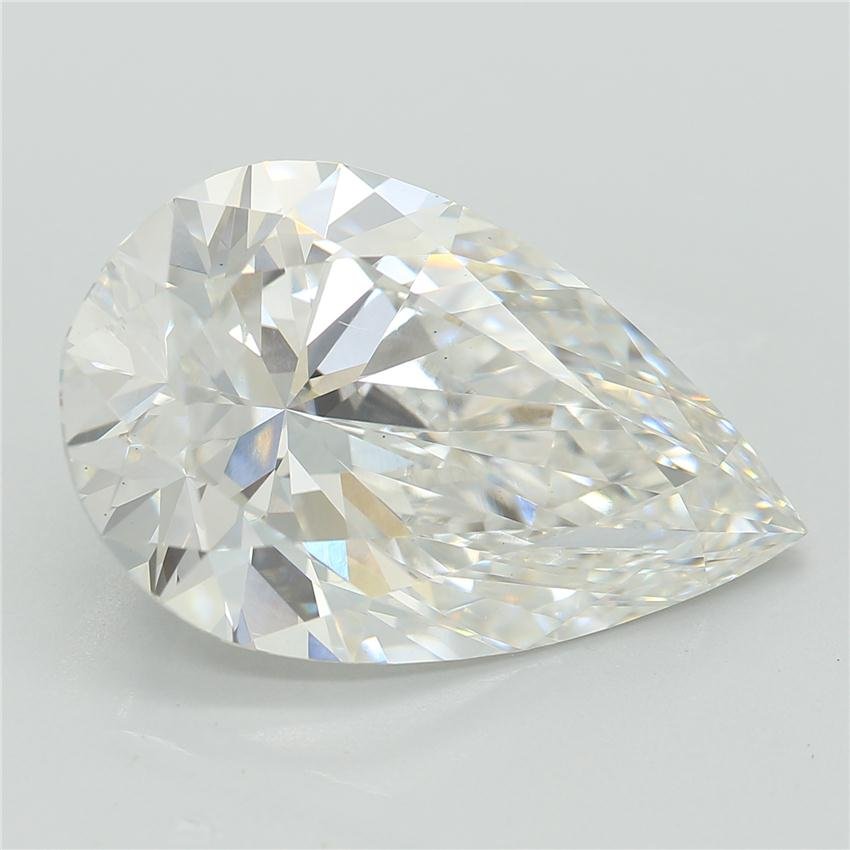 5.72ct F VS1 Rare Carat Ideal Cut Pear Lab Grown Diamond