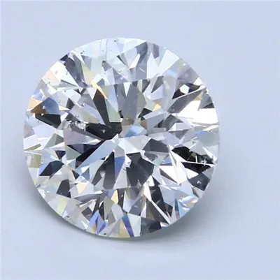 5.04ct G SI2 Rare Carat Ideal Cut Round Diamond